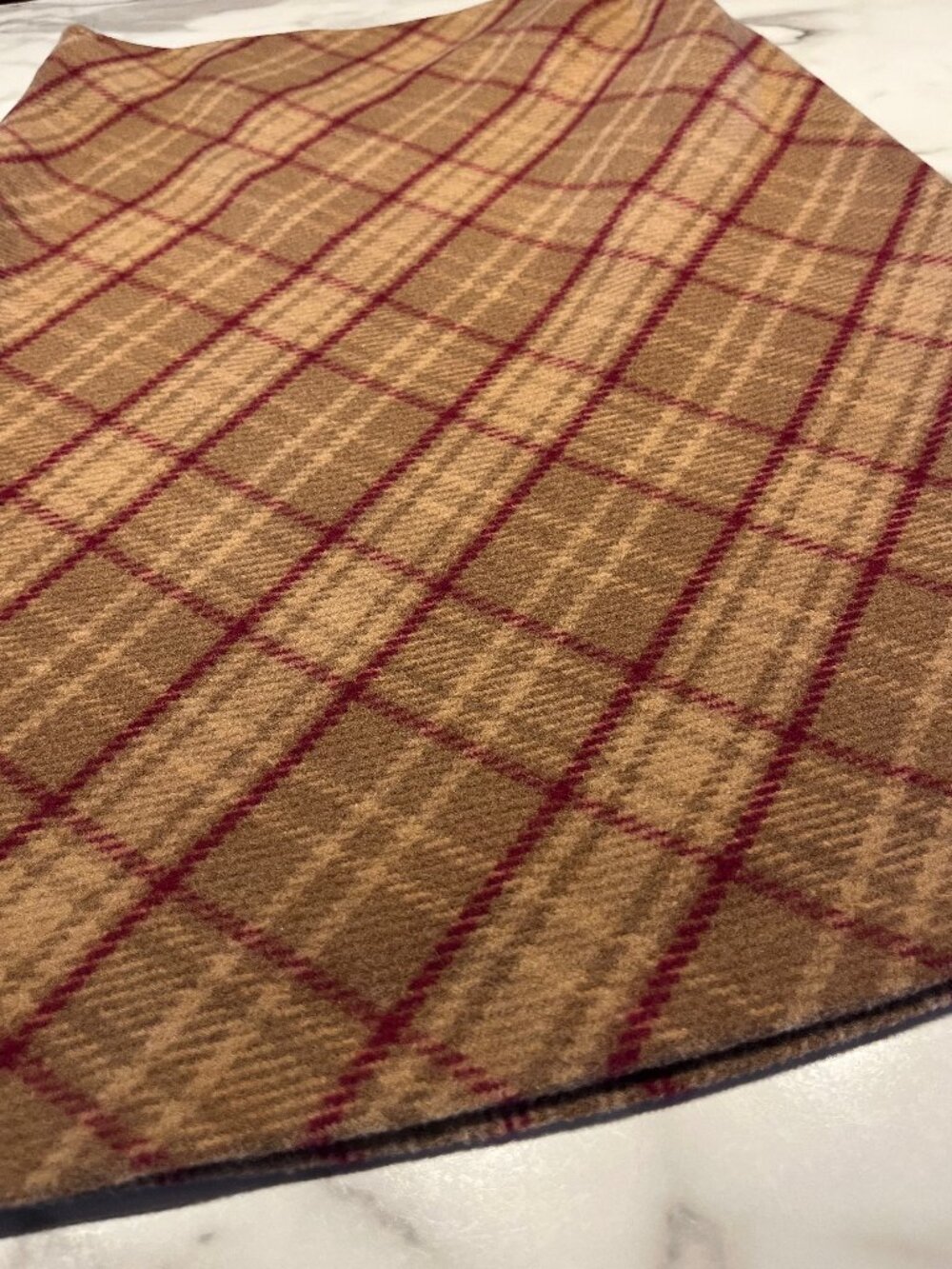 Vintage J. Crew Wool Blend Bias Cut Plaid Pencil Skirt - Size 8